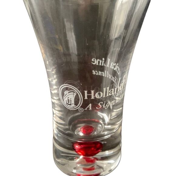 Pre Owned Holland America Line Cruise Ship Souvenir Red Bubble Shot Glass - Picture 3 of 12